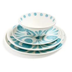 Kallos Dinner Plate in Aqua
