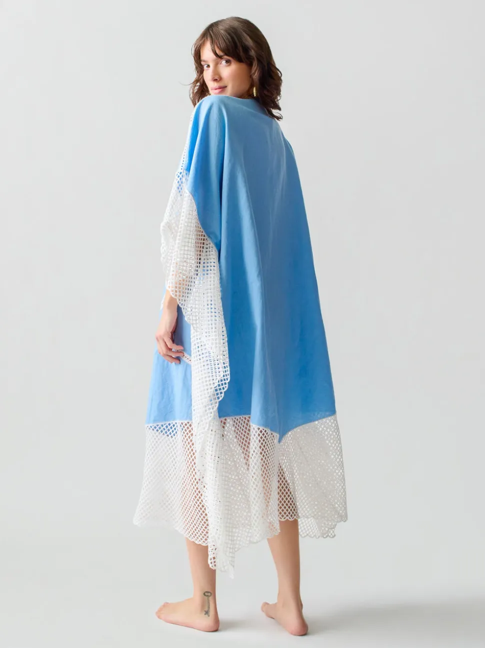 Kampos Caftan in Blue Multi