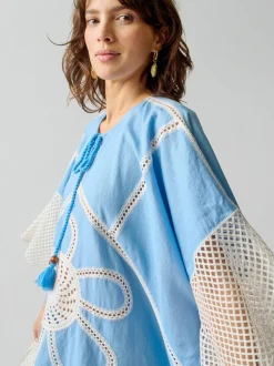 Kampos Caftan in Blue Multi