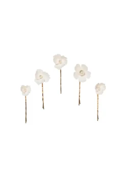 Karissa Bobby Pin Set in Cream