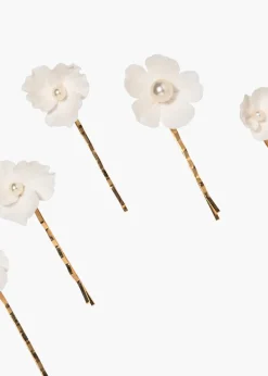 Karissa Bobby Pin Set in Cream