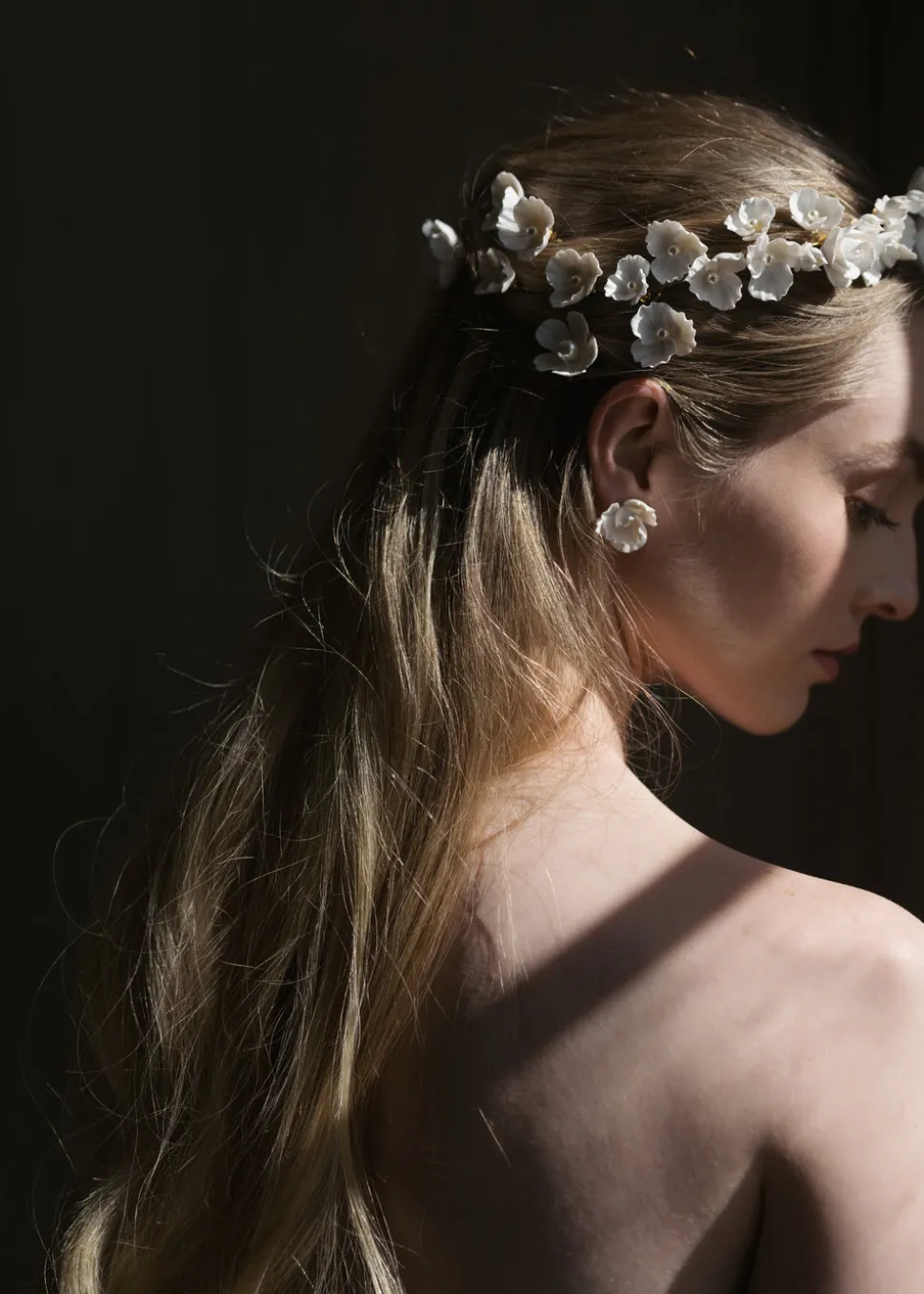 Karissa Earrings in Cream