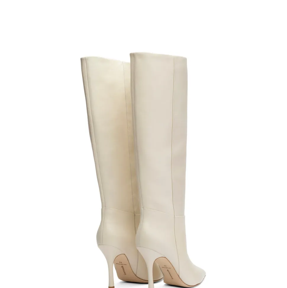 Kate Boot In Ivory Leather