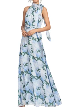 Kayla Gown in Glacial Peonies