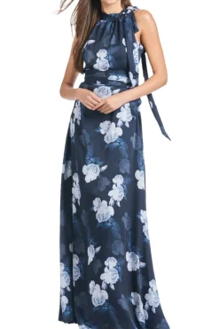 Kayla Gown in Midnight Glacial Rose