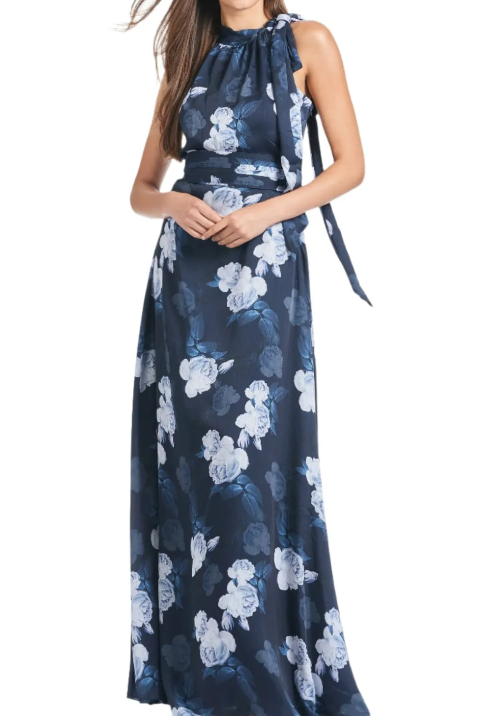 Kayla Gown in Midnight Glacial Rose