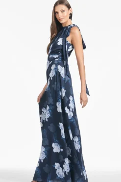 Kayla Gown in Midnight Glacial Rose