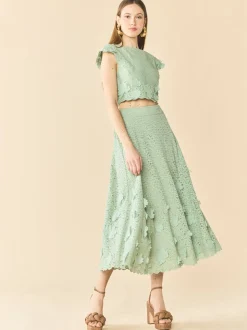 Kelly Skirt in Minty Green