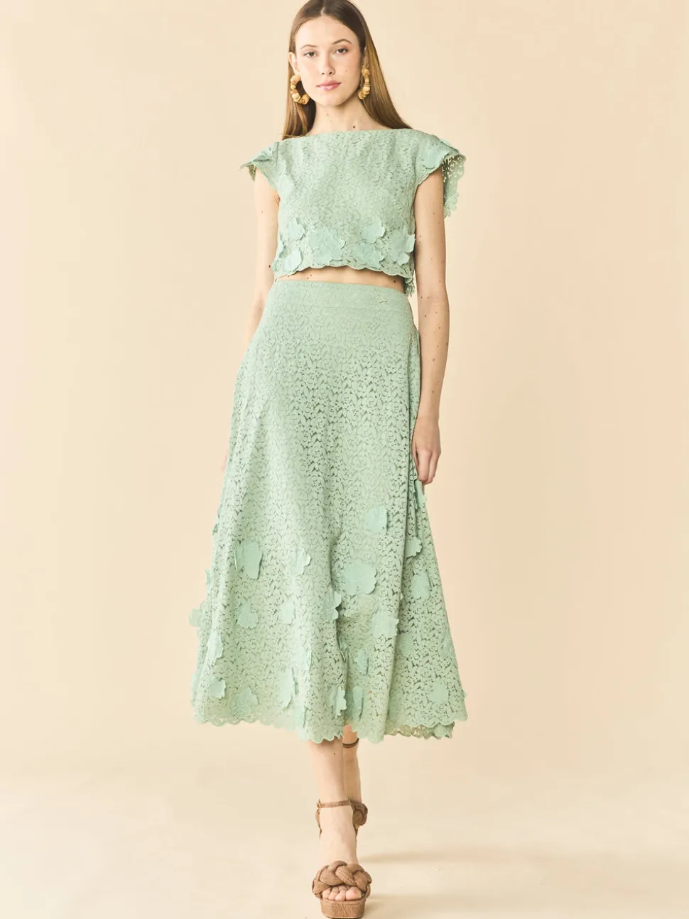 Kelly Skirt in Minty Green
