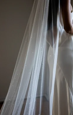 Kennedy Pearl Embellished Wedding Veil