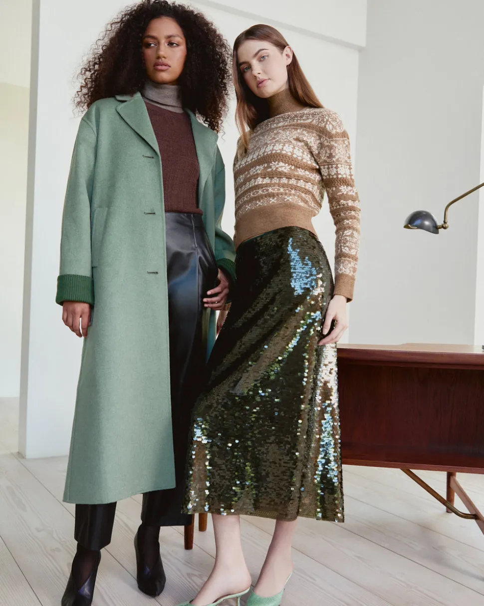 Kiah Skirt in Forset Green