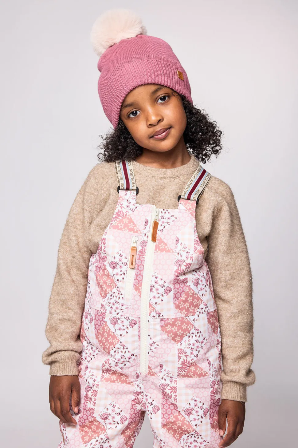 Kids' Patchwork Bib Snow Pant