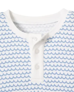 Kid’s Pima Snug Fit Pajama Short Set in La Mer