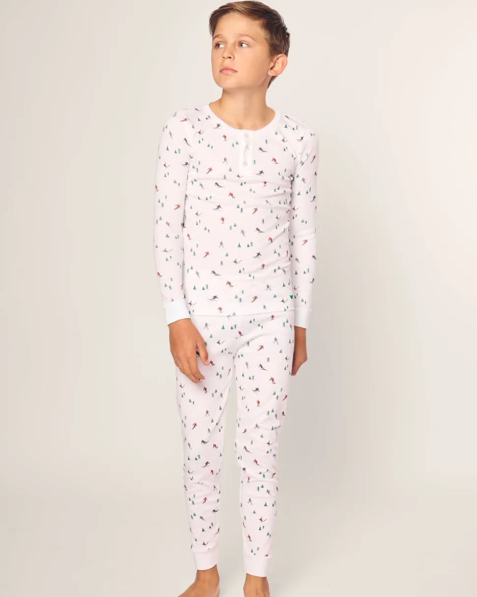 Kid’s Pima Snug Fit Pajama Set in Après Ski