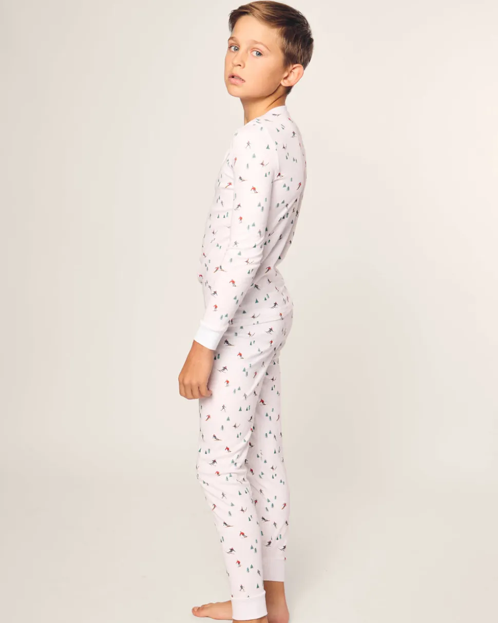 Kid’s Pima Snug Fit Pajama Set in Après Ski