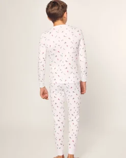 Kid’s Pima Snug Fit Pajama Set in Après Ski