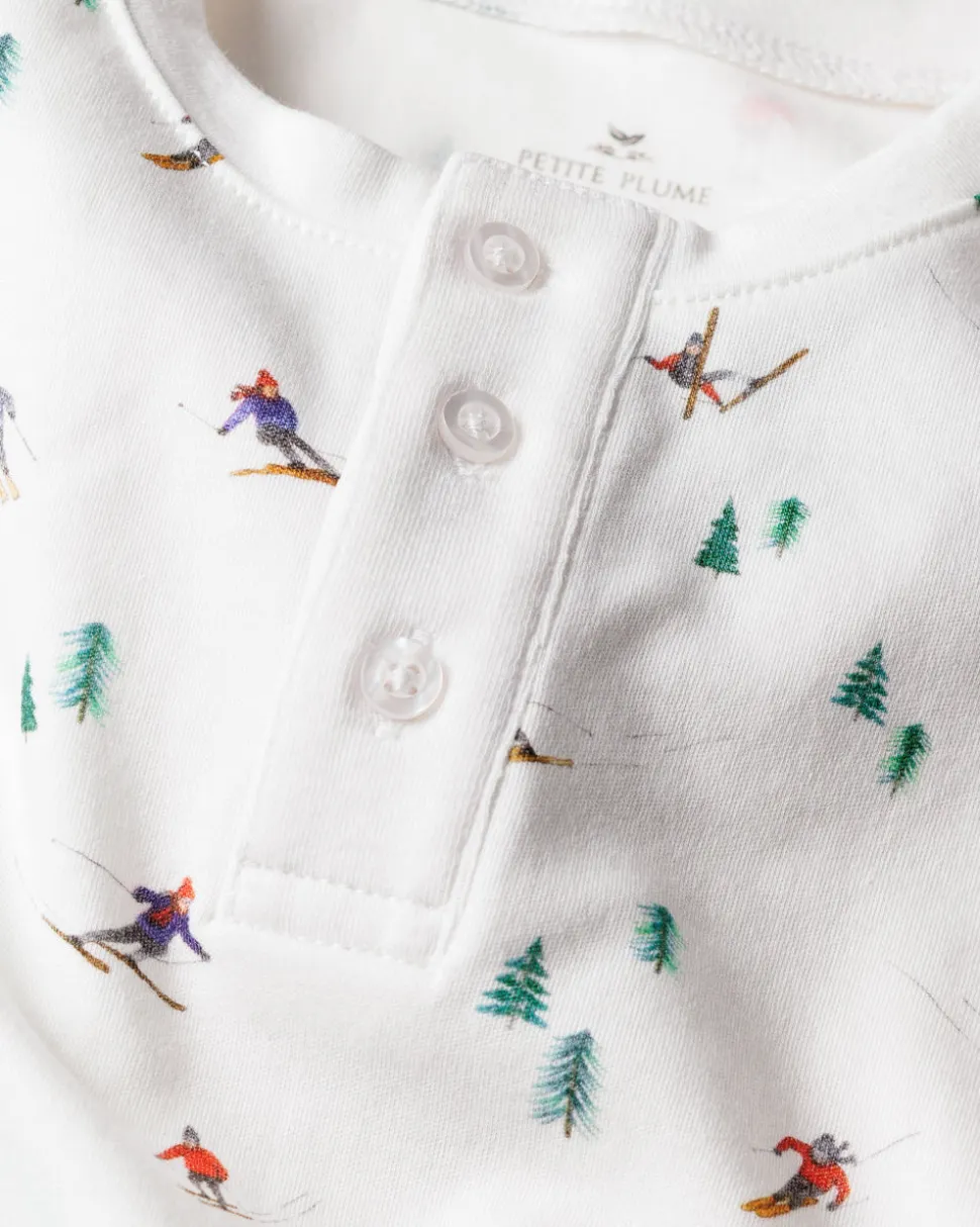 Kid’s Pima Snug Fit Pajama Set in Après Ski