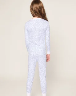 Kid’s Pima Snug Fit Pajama Set in Bluehearts