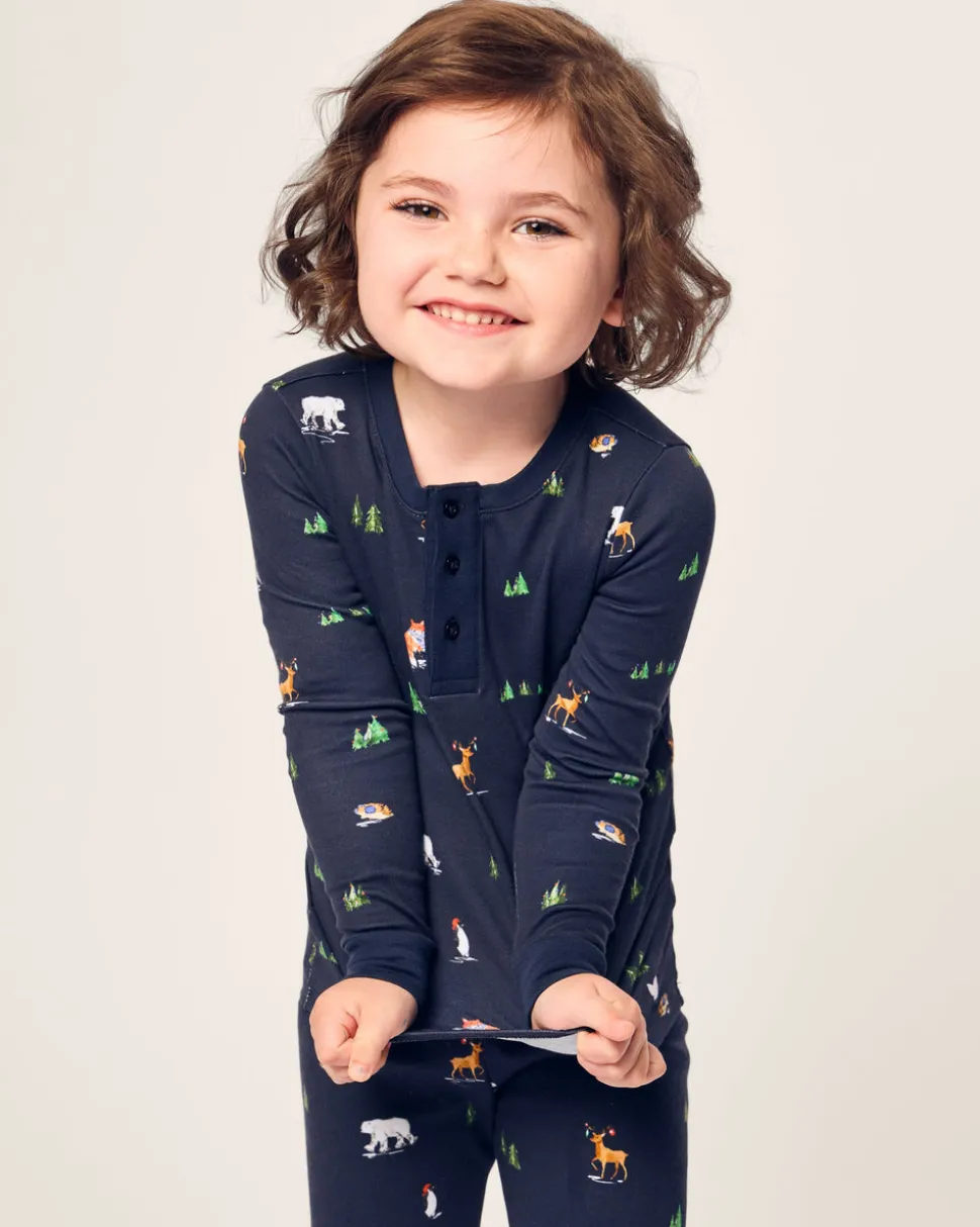 Kid's Pima Snug Fit Pajama Set in Arctic Antics