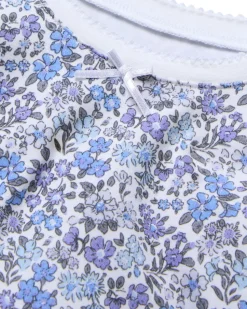 Kid’s Pima Snug Fit Short Set in Fleur d'Azur