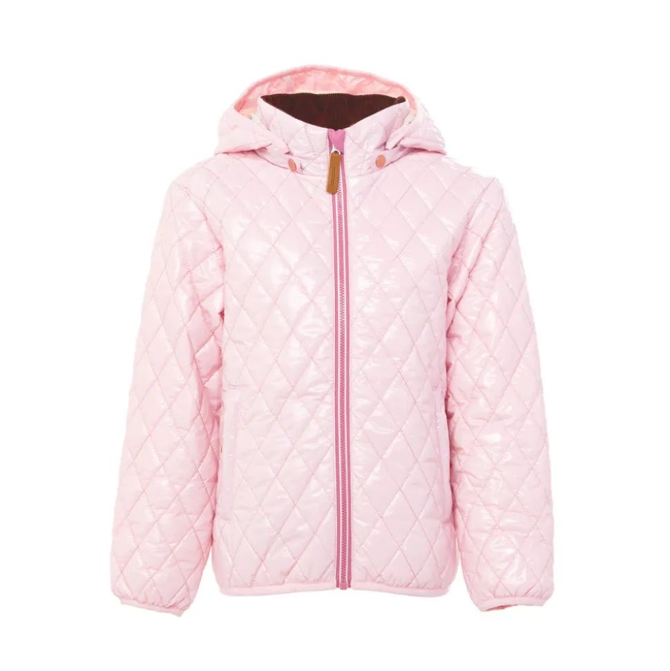 Kids' Shiny Ballerina Pink Quilted Puffer Jacket