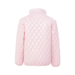 Kids' Shiny Ballerina Pink Quilted Puffer Jacket
