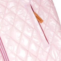 Kids' Shiny Ballerina Pink Quilted Puffer Jacket