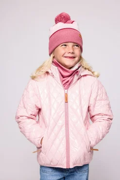 Kids' Shiny Ballerina Pink Quilted Puffer Jacket