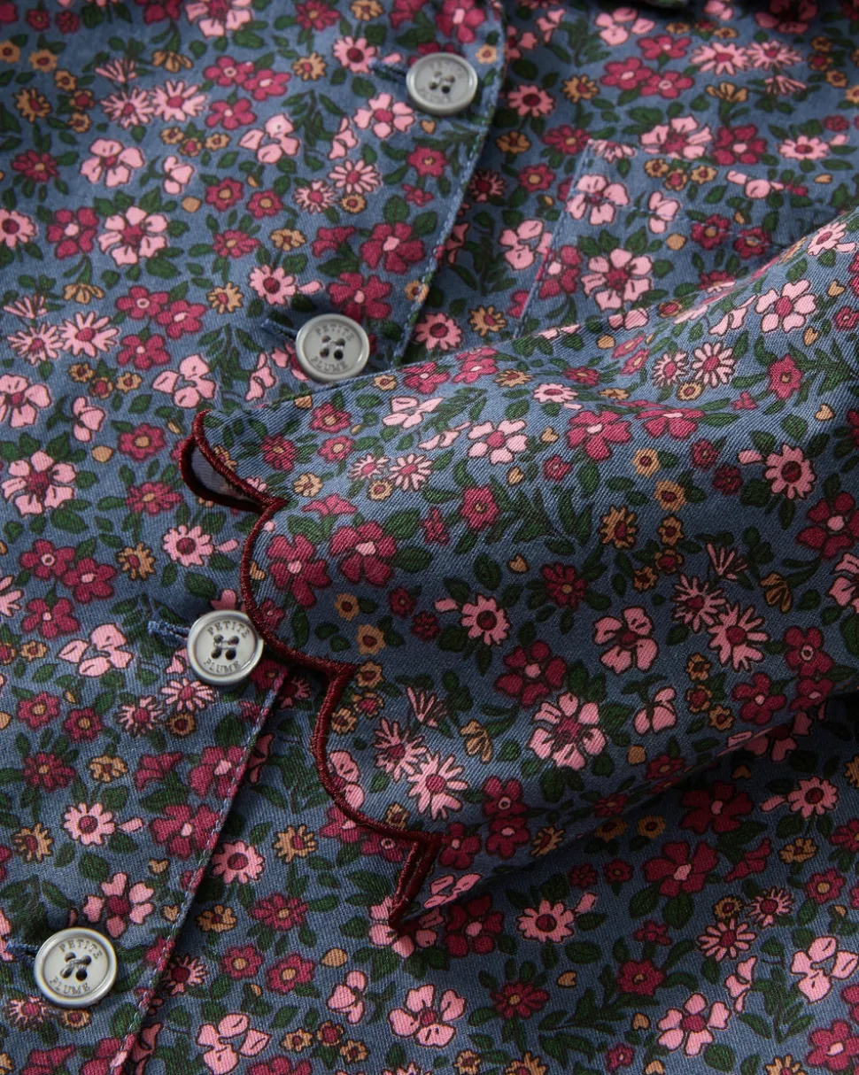 Kid's Twill Colette Pajama Set in Fleurs de Saison
