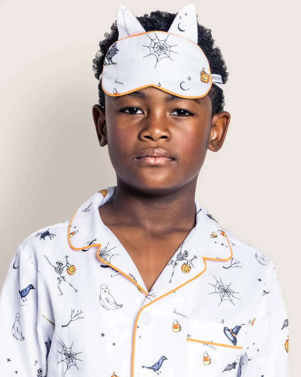 Kid's Twill Kitty Sleep Mask in Trick or Treat