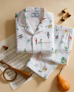 Kid's Twill Pajama Set in 12 Days of Christmas