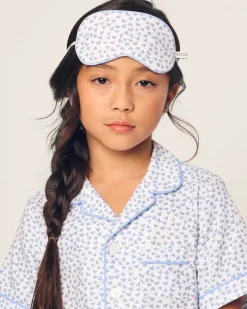 Kid’s Twill Sleep Mask in Bluehearts