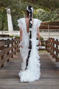 Kiki Tulle Ruffled Gown