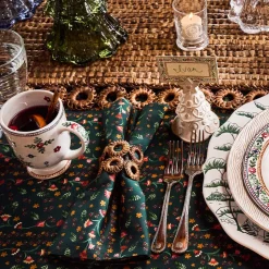 Klara Napkin in Evergreen, Set of 4