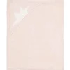 Knitted Crown Blanket in Pink