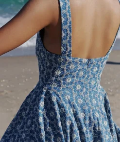 La Bubble Dress in Denim