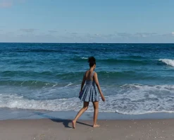 La Bubble Dress in Denim