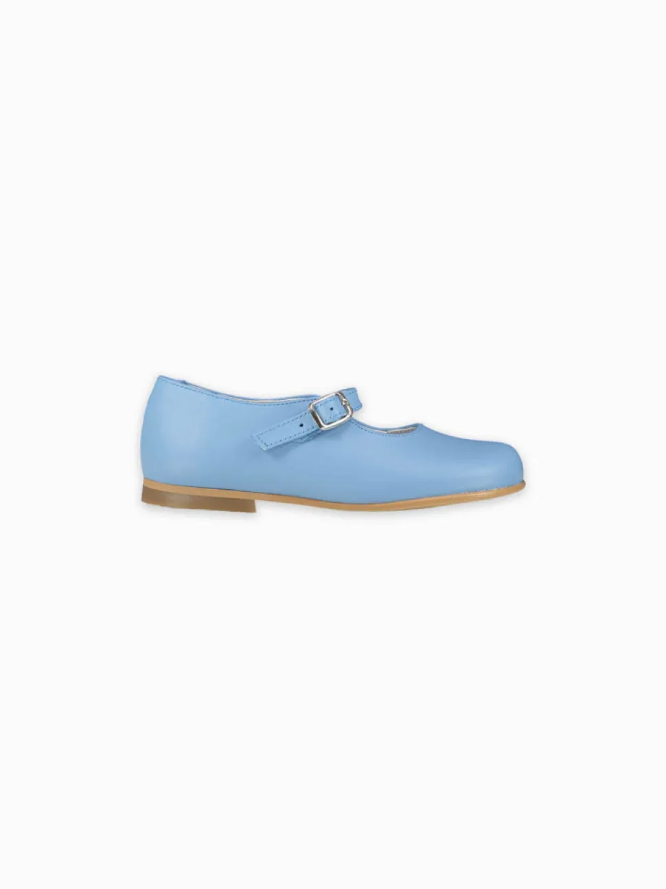 La Coqueta Mary Janes in Dusty Blue