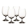 La Divina Water Goblet in Clear, Set of 4