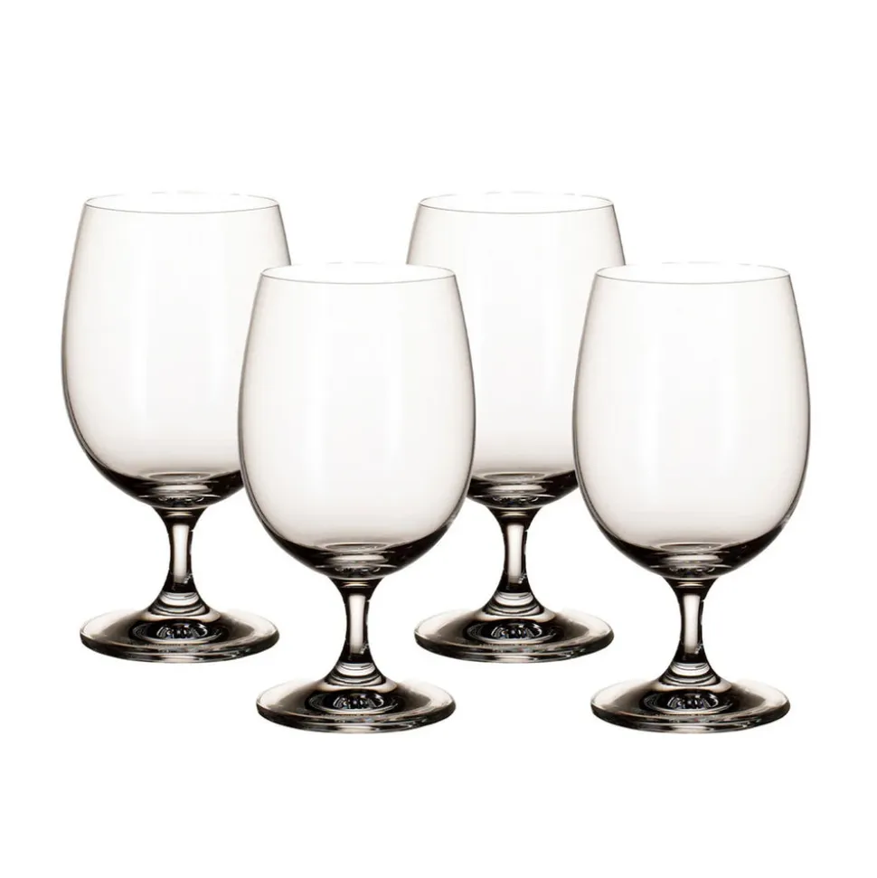 La Divina Water Goblet in Clear, Set of 4