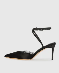 Lace 80 in Black Satin