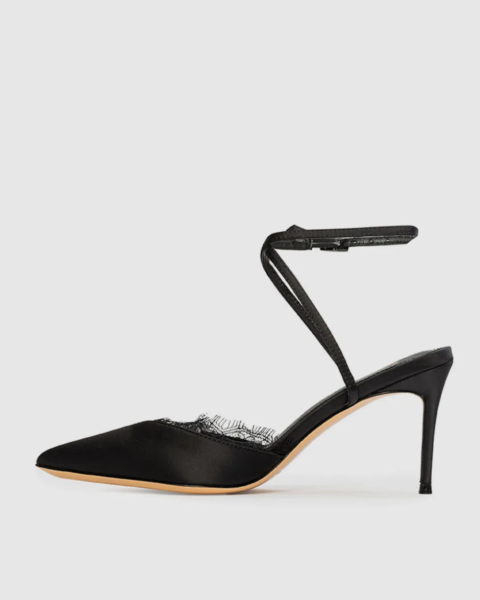 Lace 80 in Black Satin