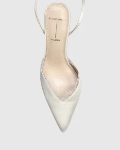 Lace 80 in White Satin