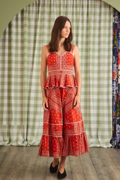 Lacey Dress in Aces Wild Red