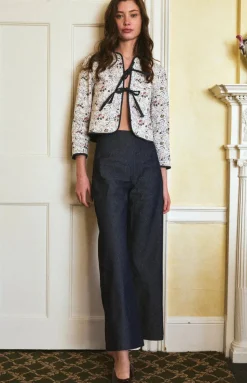Lady Jacket in Fleur Bleue & Denim