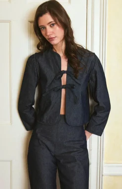 Lady Jacket in Fleur Bleue & Denim
