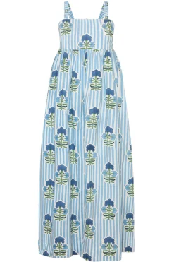 Laguna Sun Dress in Blue & Green