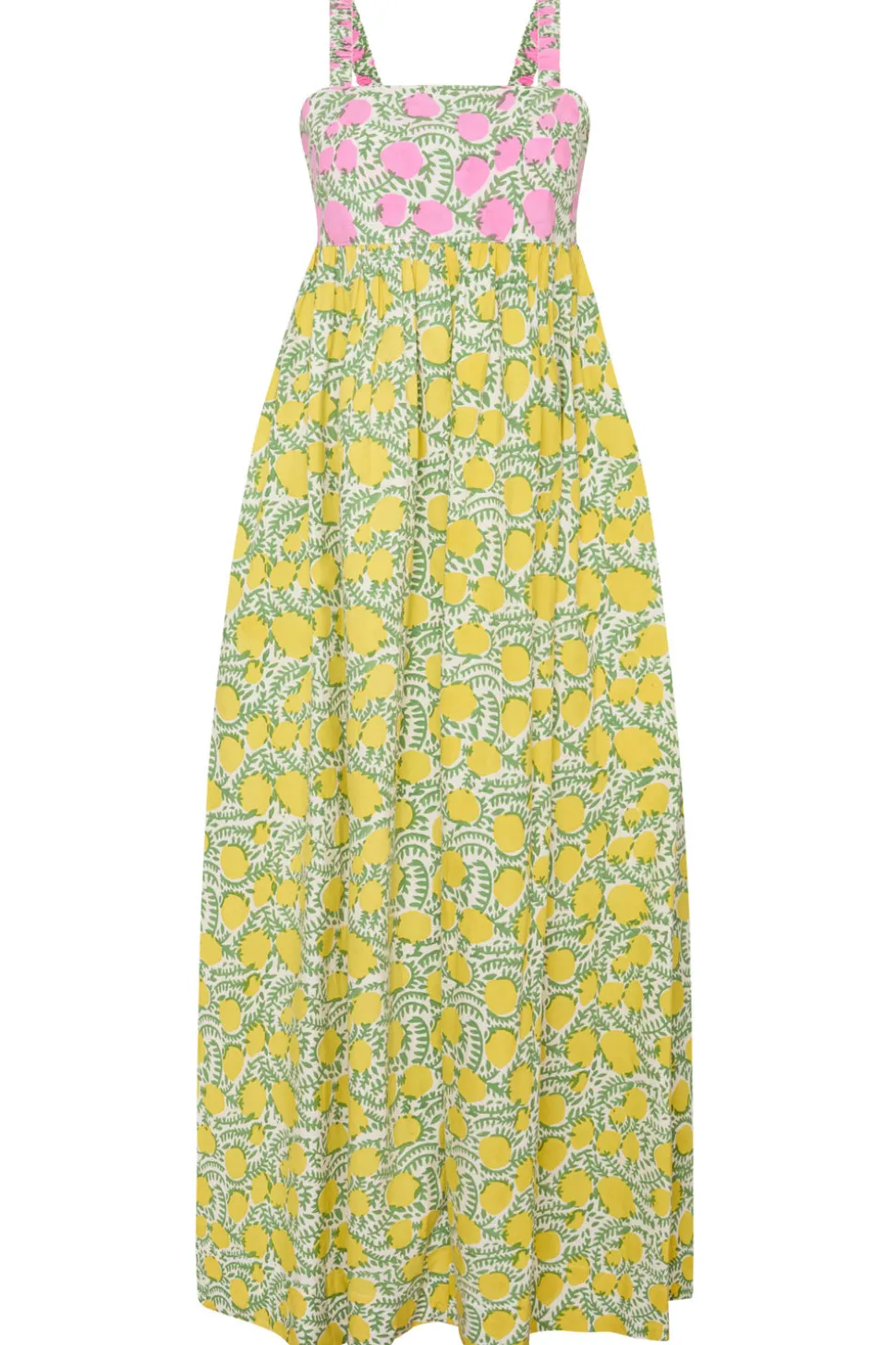 Laguna Sun Dress in Pink & Yellow