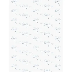 Lake Blue Bow Wrapping Paper