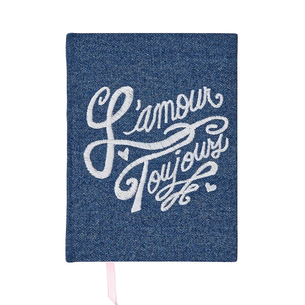 L'Amour Toujours 6" x 8" Journal in Denim